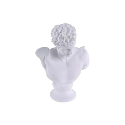 Abbildung von ZoTuoART 8,9 cm große Mini Kunstharz Büste, Skulptur griechische Mythologie Figur, Gips Portraits, nordischer Stil, Skizze, Zeichnung, Heimdekoration, Hermes