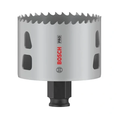 Abbildung von Bosch 1x PRO Multi Material Power Change Plus Lochsäge (für Weichholz, Trockenbauwand, Ø 68 mm, Professional Zubehör Bohrmaschine/Schrauber)