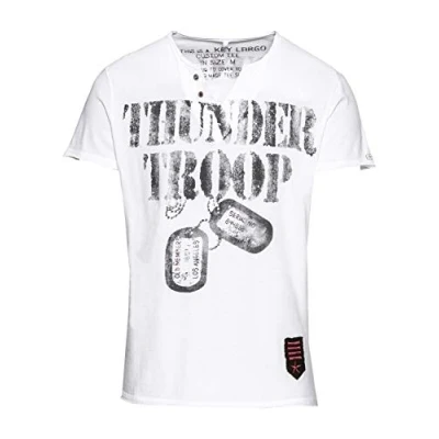 Abbildung von KEY LARGO Herren T Shirt Thunder Troop Button (Military)