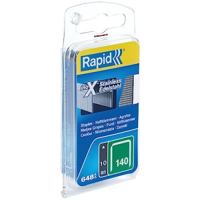 Abbildung von Rapid 40109575 Heftklammern Typ 140 10mm 650 Stück, Silber, 10 mm