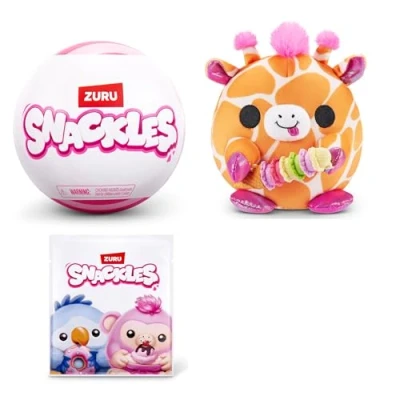 Abbildung von Snackles nicht 13 cm großes Plüschspielzeug Serie 1 von ZURU, mit Snack Accessoire