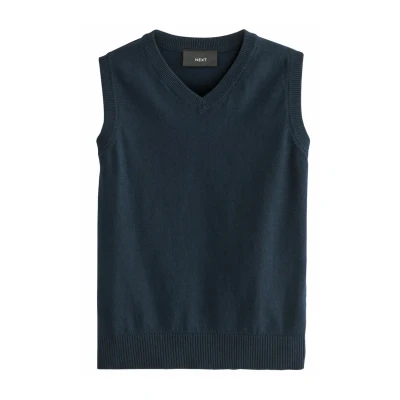 Abbildung von Next School Regular FIT Strickpullover für Kinder, Größe: 98, Navy