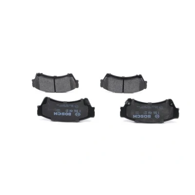 Abbildung von BOSCH 0 986 494 221 Bremsbelagsatz Low Metallic mit akustischer Verschleißwarnung Anti Quietsch Blech, Montageanleitung MAZDA: 6 Limousine
