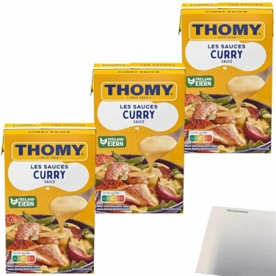 Abbildung von Thomy Les Curry Sauce 3er Pack (3x250ml Packung) + usy Block