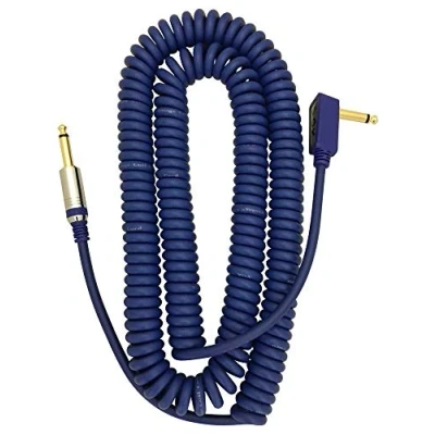 Abbildung von Vox VCC090BL 9m Vintage Coiled Cable with Mesh Carry Bag Blue