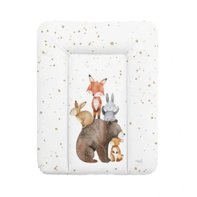 Abbildung von Ceba Baby® weiche Wickelauflage 50x70 cm Baby Wickelunterlage Wickeltischauflage für Junge und Mädchen Wasserdicht, abwaschbar OEKO TEX® Standard 100 Made in EU Waldfreunde