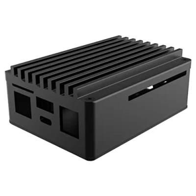 Abbildung von Akasa Skyline Pro, Premium Fanless Aluminium Case for Asus Tinker Board 2 &amp; 2S, Raspberry Pi, Core and Thermal Pad Included, Silent Single Computer Chassis, A RA11 M3B