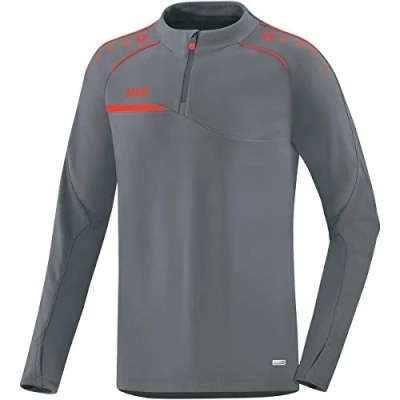 Abbildung von JAKO Herren Ziptop Prestige, steingrau/flame, XL, 8658