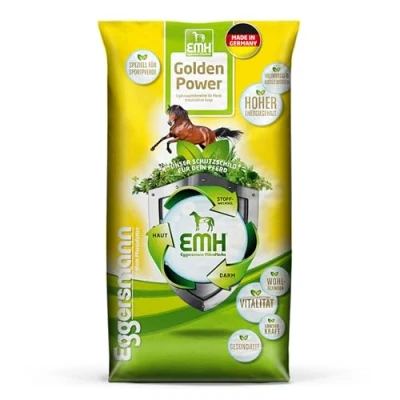 Abbildung von Eggersmann EMH Golden Power Müsli 15 kg Energiereiches Pferdemüsli für Sportpferde Haferfreies Pferdefutter Natürliches