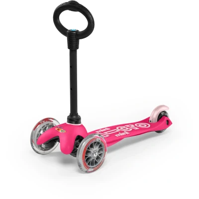 Abbildung von Micro Tretroller Drei Räder Mini 3 in 1 Deluxe, Rosa