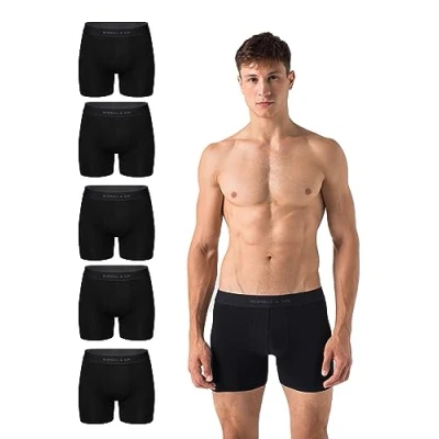 Abbildung von Burnell &amp; Son 5 PACK Boxershorts, Herren, Größe: Small, Black