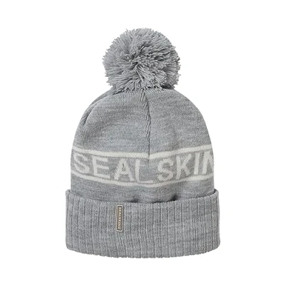 Abbildung von SEALSKINZ Heacham Strickmütze mit Bommel, wasserdicht, für kaltes Wetter