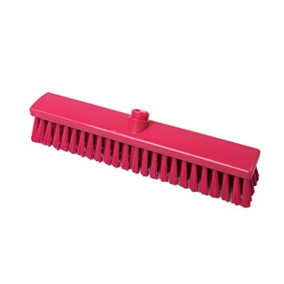 Abbildung von Maya Professional Tools 15009 3 StraßenBesen FBK/Lebensmittelhygiene mit mittelharten Borsten, 400 mm x 60 mm, Rot