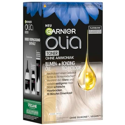 Abbildung von Olia Toner 10.01 Platinblond, Anti Gelbstich Intensivtönung Für Blondiertes Haar, Strähnchen, Balayage &amp; Ombré, Vegane Formel ohne Ammoniak, strahlenden Glanz Geschmeidigkeit