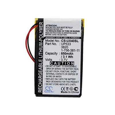 Abbildung von Akku für Sony Clie PEG UX50, 3.7V, 850mAh, Li Polymer