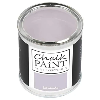 Abbildung von Chalk Paint Everything® Lavanda Kreidefarbe Wasserbasis für Alle Oberflächen einfach zu verarbeiten ohne schlechten Geruch Extra Matt (250 ml)
