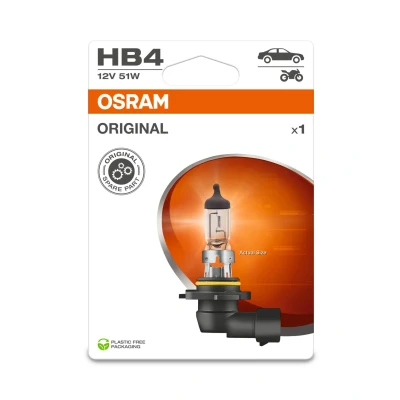 Abbildung von OSRAM KFZ Ersatzleuchte 4062172395328 Halogen Leuchtmittel Original Line HB4 51 W 12 V