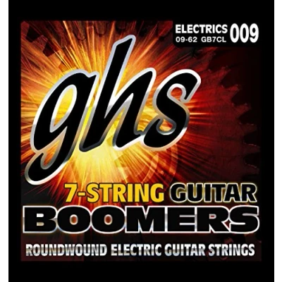 Abbildung von GHS Guitar Boomers GB7CL Electric String Set, 7 String, Custom Light, .009 .062