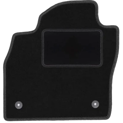 Abbildung von Wielganizator Fahrer Fußmatte Velours passend für Skoda Scala (2019 ) Hatchback Fahrerseite Fahrermatte Veloursfussmatte Schwarz 1 teilig Passgenau