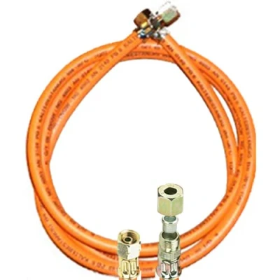 Abbildung von TGO Gasgeräte GmbH Propan Gasschlauch mit 1/4&quot; Links X 8mm Schneidring Verschraubung (Winterfest, 40 cm)