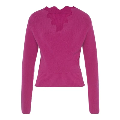 Abbildung von Lascana Strickpullover, Damen, Größe: 32/34, Fuchsia