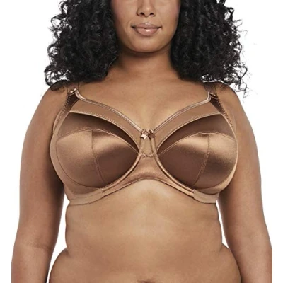 Abbildung von Goddess Damen Keira Underwire Banded Bra BH mit voller Abdeckung, Zimt, 105J EU