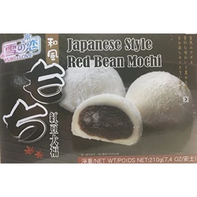 Abbildung von Yuki &amp; Love Mochi japanische Reiskuchen Adzuki, 12er Pack (12 x 210 g)
