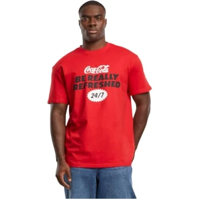 Abbildung von Merchcode COCA COLA Refreshed Tshirt print, Herren, Größe: Medium, Cityred