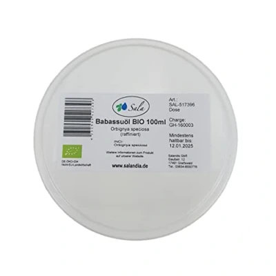 Abbildung von Sala Babassuöl raffiniert food grade BIO (100 ml Dose)