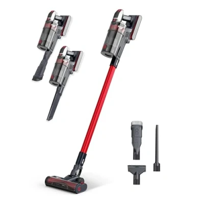 Abbildung von FliXXe Akku Hand und Stielstaubsauger T12, 500 W, beutellos, Multi Zyklon Technologie mit 12 Luftkammern, 29 kPa Saugleistung