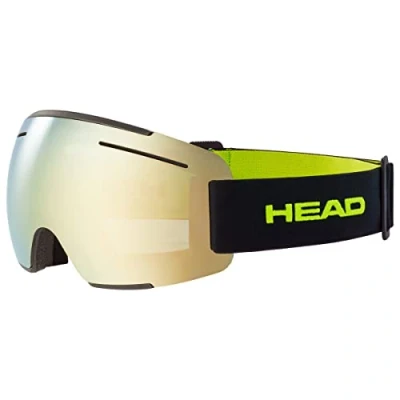 Abbildung von HEAD Unisex Adult F LYT Goggles Skibrille, Lime/schwarz, L