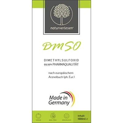 Abbildung von 1000ml Dimethylsulfoxid DMSO 99,99% ph. Eur. (echte Pharmaqualität) in Apothekerflasche (1l; auch erhältlich 100ml, 250ml &amp; 500ml; pharmazeutische Qualität)