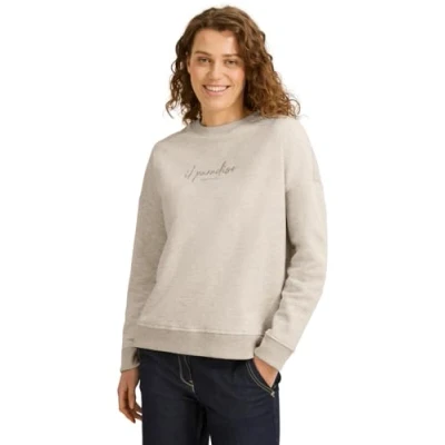 Abbildung von Cecil MIT Stickerei Sweatshirt, Damen, Größe: Large, Beige