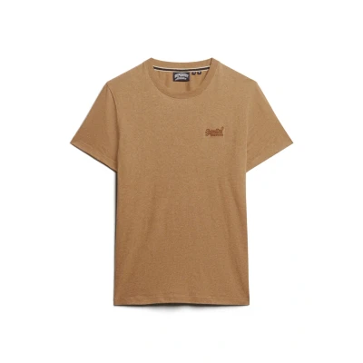 Abbildung von Superdry Vintage LOGO EMB Tshirt basic, Herren, Größe: Medium, Buck tan brown marl
