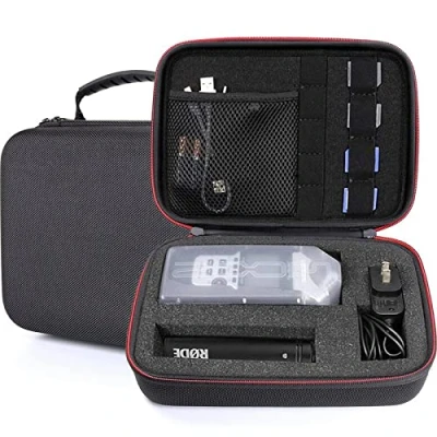 Abbildung von Honbobo Tasche kompatibel mit Zoom H1, H2N, H5, H4N, H6, F8, Q8, H8 Audio Recorder, Audiorecorder Tragbar Hülle Koffer Etui Tragetasche Aufbewahrungstasche Zubehör