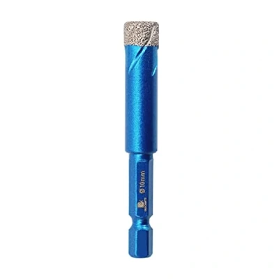 Abbildung von BRSCHNITT Diamantbohrkrone 10 mm (3/8 Zoll) Lochsäge für Porzellan, Fliesen, Keramik, Stein, Granit, Marmor Sechskantschaft Trockenbohrkronen Set