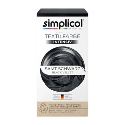 Abbildung von Simplicol Textilfarbe intensiv Samt Schwarz Einfaches Färben (1er Pa