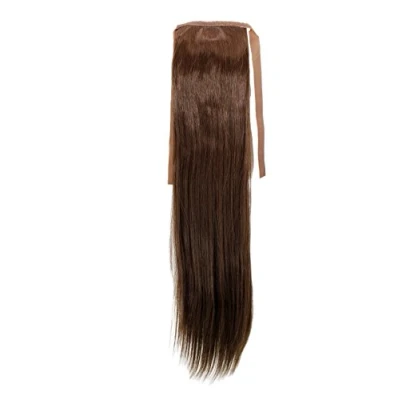 Abbildung von WIG ME UP YZF TS18 8 Haarteil, Zopf schmal Seitenzopf Cosplay Hell Braun glatt 18inch/ 45cm Band Haar Klammer Haarverlängerung