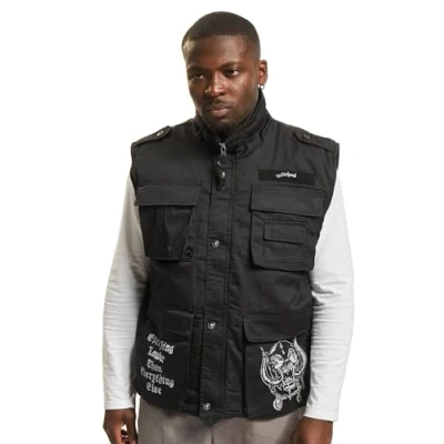 Abbildung von Brandit MOTÖRHEAD Ranger Weste, Herren, Größe: Large, Black