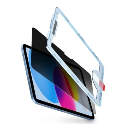 Abbildung von BERSEM 1 Stück Privacy Schutzglas für iPad 10. Generation 10,9 Zoll (2022) Anti Spy Schutzfolie, 9H Gehärtetes Glas Sichtschutz, mit Einfacher Anbringungsschale