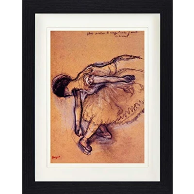 Abbildung von 1art1 Edgar Degas Poster Tänzerin Gerahmtes Bild Mit Edlem Passepartout Wand Bilder Im Bilderrahmen 40x30 cm