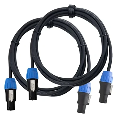 Abbildung von Pronomic BOXSP1 2.5 Lautsprecher Kabel 2,5 m Audio Kabel, 2 Pol Speakon kompatibel, (250 cm), Spannzangen Zugentlastung, Niedrige Leiterkapazität