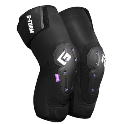 Abbildung von G Form Mesa Knieschützer Schutzausrüstung für MTB, Biking, Skateboarding &amp; mehr Langlebige ergonomische Mountainbike Ausrüstung zum Schutz Schwarz, Erwachsene XL