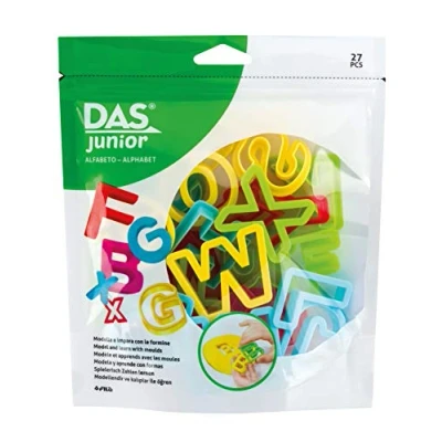 Abbildung von DASJunior Modellierformen Spielerisch Buchstaben lernen 27 Teile