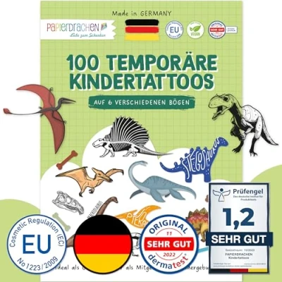 Abbildung von PAPIERDRACHEN Kindertattoo 100 Kindertattoos zum Aufkleben