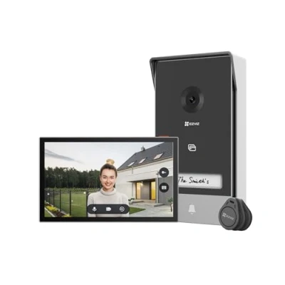 Abbildung von EZVIZ HP7, 17,8 cm (7), 1024 x 600 Pixel, H.264, H.265, Schwarz, Silber, 802.11b, 802.11g, Wi Fi 4 (802.11n), 5 (802.11ac), 2048 1296 Pixel