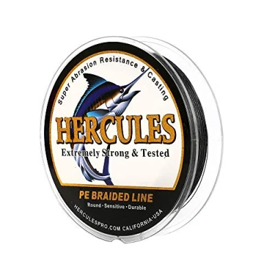 Abbildung von HERCULES Super Cast 100m 2000m Yards Geflochtene Angelschnur 10lb 300lb Test für Salzwasser Süßwasser PE Geflecht Fischdraht Superline 8 Stränge