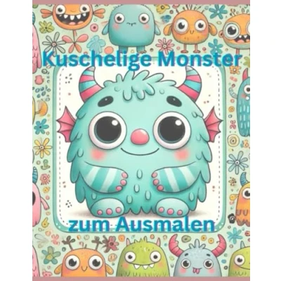 Abbildung von Kuschelige Monster zum Ausmalen: Mein erstes Malbuch: Lustige Kreaturen für kleine Künstler
