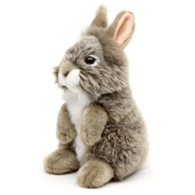 Abbildung von Uni Toys Kuscheltier Angorakaninchen, 18 cm versch. Modelle Plüsch Hase, Plüschtier, zu 100 % recyceltes Füllmaterial