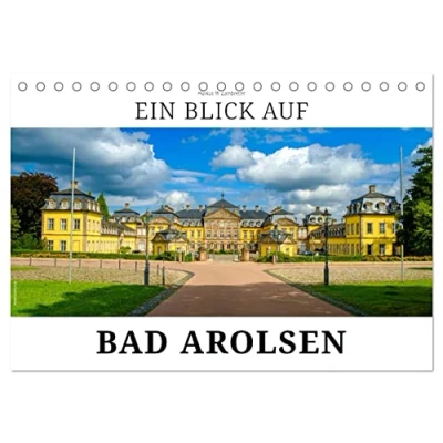 Abbildung von Ein Blick auf Bad Arolsen (Tischkalender 2025 DIN A5 quer), CALVENDO Monatskalender